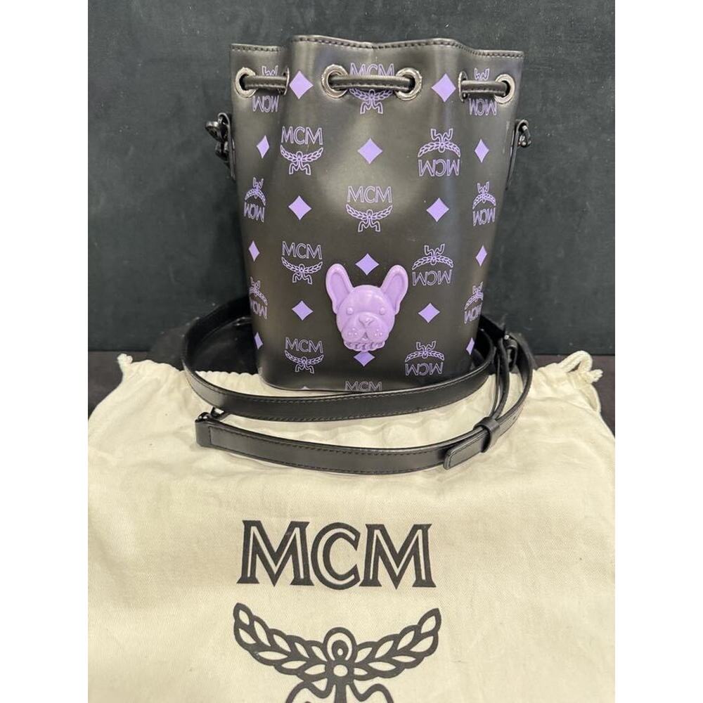 MCM Visetos Bunny Bucket Tote LS(346211)